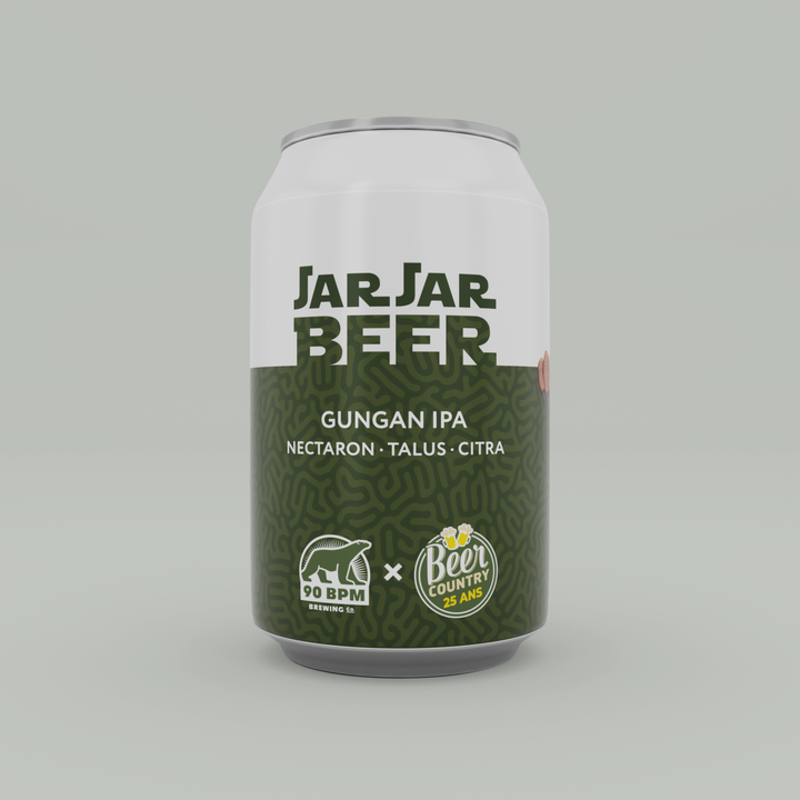 90 BPM Brewing Co. Jar Jar Beer-Gungan IPA (Collab 25 ans Beer Country) Nectaron/Talus/Citra.