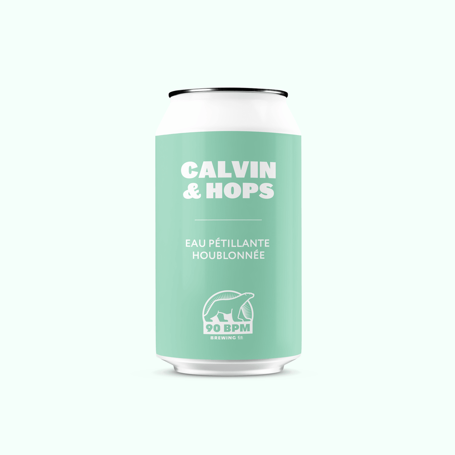 Calvin & Hops - Eau Pétillante Houblonnée - Bières Artisanales 90 BPM Brewing Co.
