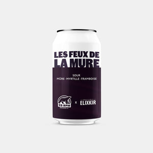 Les Feux de la Mûre - Sour Mûre Myrtille Framboise (Collab Elixkir) - Bières Artisanales 90 BPM Brewing Co.