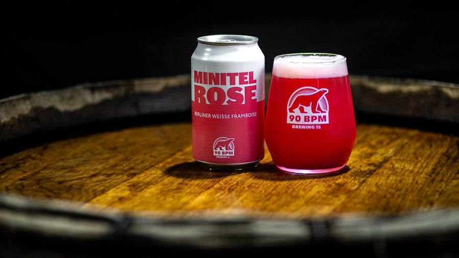 Minitel Rose - Berliner Weisse Framboise - Bières Artisanales 90 BPM Brewing Co. 